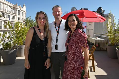 Anna Stylinska, producer; Christophe Mercier, festival consultant; Mar Medir, Diagonal TV